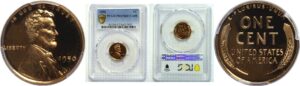 1950  Lincoln Cent.  -  PCGS PR-67. RD. CAM