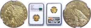 1910 $5 Indian. -  NGC. MS-64 CAC