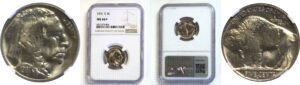 1931-S  Buffalo Nickel.  -  NGC MS-66+.