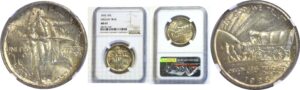 1928 Oregon Trail Commemorative Half Dollar  -  NGC. MS-67