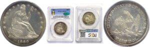 1860 Seated Liberty Half Dollar  -  PCGS PR-64+ CAC