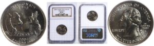 2004-D Wisconsin State Quarter. - NGC MS-66.