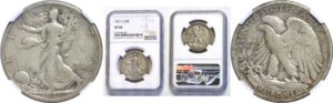 1921-S  Walking Liberty Half Dollar.  -  NGC VF-20.