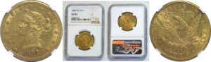 1884-CC  $10 Liberty.  -  NGC AU-55.
