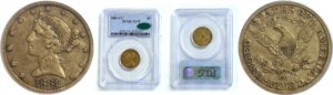 1881-CC  $5 Liberty.  -   PCGS VF-35. CAC