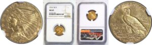 1914  $2 1/2 Indian.  -   NGC MS-65.