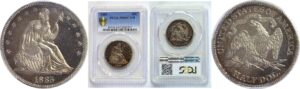 1885 Seated Liberty Half Dollar.  -  PCGS PR-66. CAM.