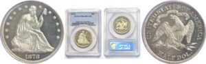 1878  Seated Liberty Half Dollar.  -  PCGS PR-63. DCAM.