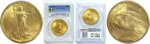 1925-S.  $20 St. Gaudens.  -   PCGS. MS-64.