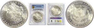 1893-CC  Morgan Dollar.  -  PCGS. MS-65.