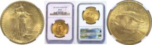 1907 $20 St. Gaudens.  -  NGC MS-66.