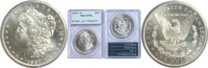 1897-S  Morgan Dollar.  -  PCGS MS-63. DMPL.