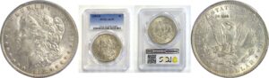 1893-O  Morgan Dollar.  -  PCGS AU-55.