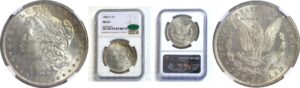 1880-O  Morgan Dollar.  -  NGC MS-63. CAC