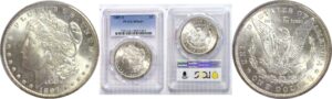 1897-S  Morgan Dollar.  -  PCGS MS-64+.