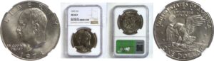 1973 Eisenhower Dollar.  -  NGC MS-66+