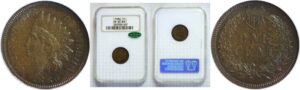 1886 T-2  Indian Head Cent.  -  NGC PR-65. BN. CAC