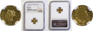 1870 $1 California Fractional Gold. BG-1203  -  NGC MS-62 PL