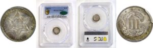 1862/1 Silver Three Cent   -   PCGS MS-67 CAC