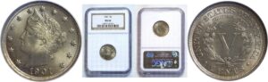 1901  Liberty Nickel.  -   NGC MS-66.