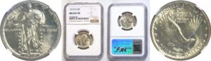1919-D.  Standing Liberty Quarter. - NGC MS-64+. FH.