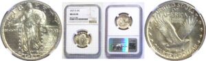 1927-D  Standing Liberty Quarter.  -  NGC MS-65. FH.