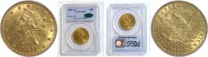 1891-CC  $10 Liberty   -   PCGS. MS-61 CAC