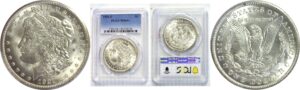 1921-S  Morgan Dollar.  -  PCGS MS-64+.