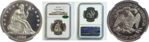 1880 Seated Liberty Half Dollar  -  NGC PR-65+ CAMEO  CAC