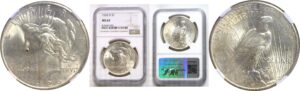1926-D. Peace Dollar.  -  NGC.MS-63.