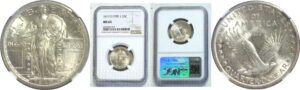 1917-D T-1 Standing Liberty Quarter  -  NGC MS-65