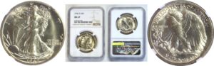 1942-S Walking Liberty Half Dollar   -   NGC MS-67