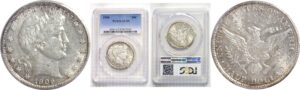 1906  Barber Half Dollar.  -  PCGS AU-55.