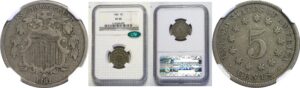 1881 Shield Nickel   -   NGC VF-30  CAC