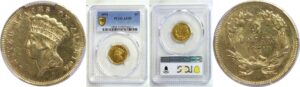 1874 $3 Princess. -  PCGS AU-55