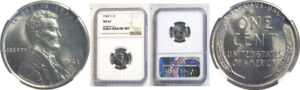 1943-S Lincoln Cent  -  NGC MS-67