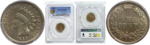 1863 Indian Head Cent  -  PCGS MS-63