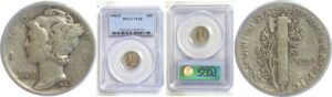 1942/1 Mercury Dime  -  PCGS VF-20