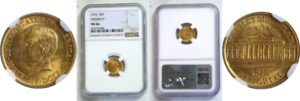 1916 $1 McKinley Gold Commemorative. -  NGC MS-66
