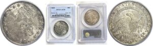 1825 Bust Half Dollar. - PCGS AU-58