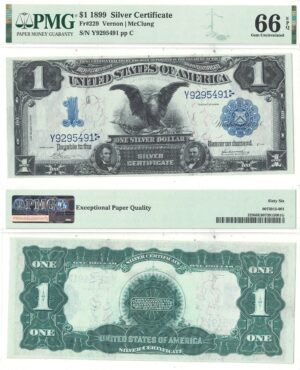 1899 $1 Silver Certificate Fr-229 PMG Gem CU-66 EPQ