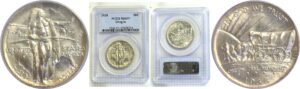 1938 Oregon Trail Commemorative Half Dollar  -  PCGS MS-65+