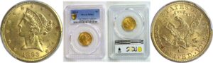 1893-S $5 Liberty. -  PCGS MS-63