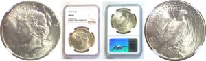 1927-S Peace Dollar. -  NGC MS-64