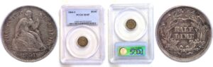 1864-S Seated Liberty Half Dime  -  PCGS XF-45
