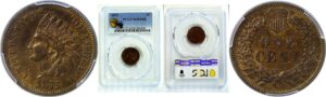 1875 Indian Head Cent. - PCGS MS-64 RB