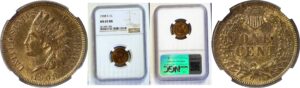 1908-S Indian Head Cent. -  NGC MS-65 RB