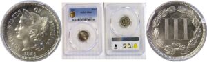 1881 Nickel Three Cent. -  PCGS PR-66