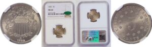 1882 Shield Nickel  -  NGC MS-66  CAC