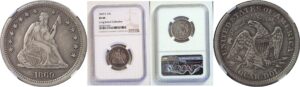 1869-S Seated Liberty Quarter  -  NGC XF-40